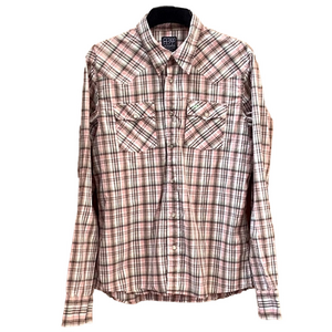 Hollister western style long sleeve shirt with pearl snaps. Men’s size large